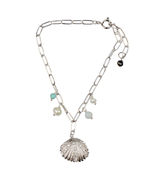 Vita bracelet — silver bracelet in 925 sterling silver, freshwater pearls