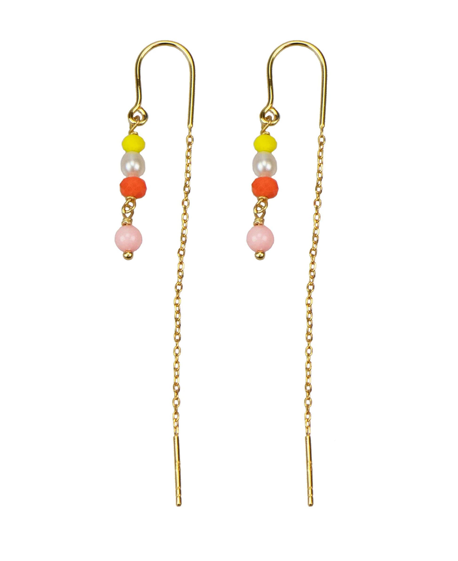 05461 G in  — earrings in 18k gold-plated 925 sterling silver, freshwater pearls