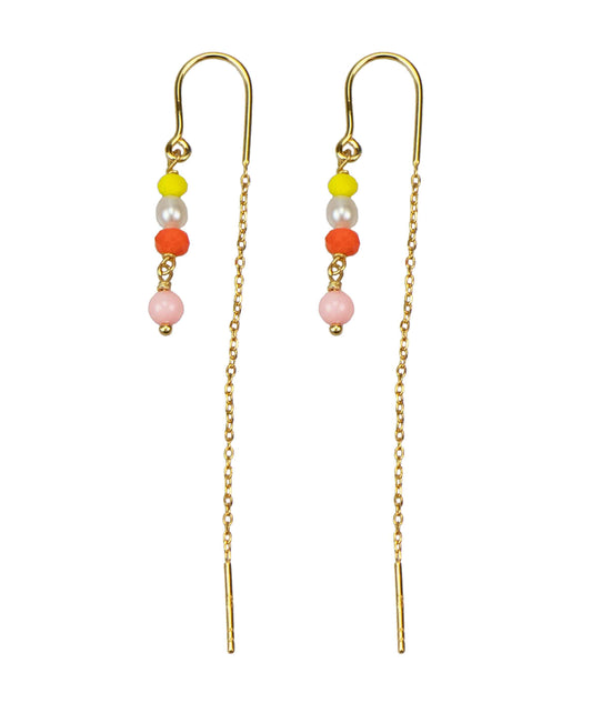 05461 G in  — earrings in 18k gold-plated 925 sterling silver, freshwater pearls