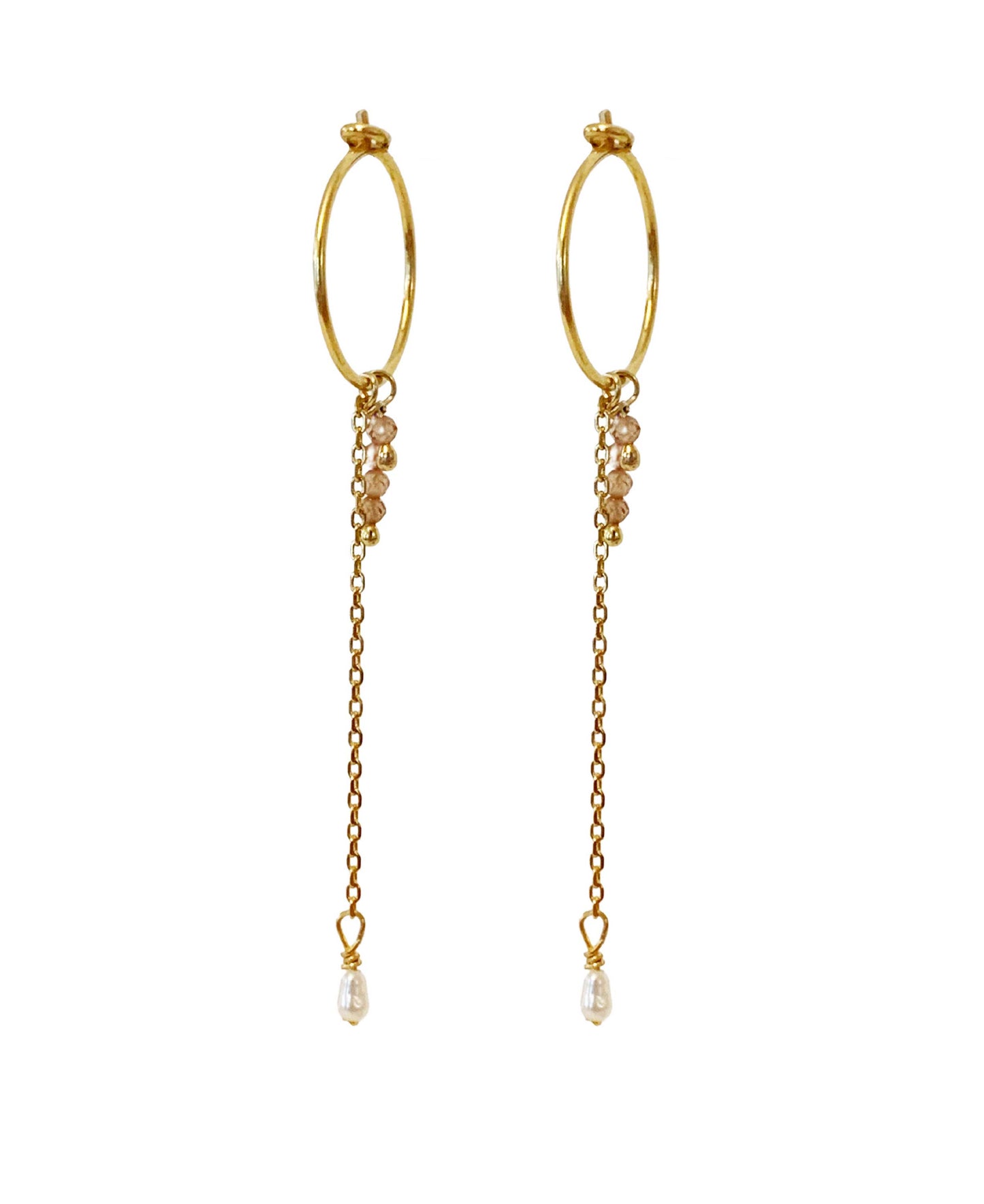 Emelisse earrings in — earrings in 18k gold-plated 925 sterling silver