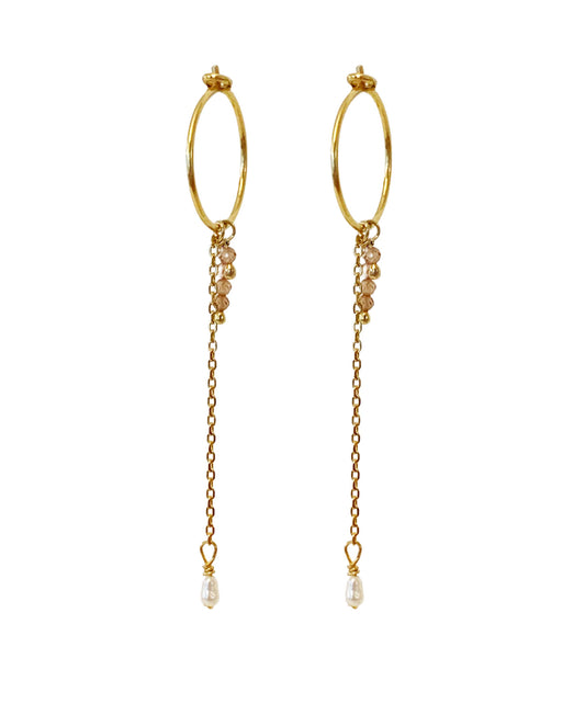 Emelisse earrings in  — earrings in 18k gold-plated 925 sterling silver