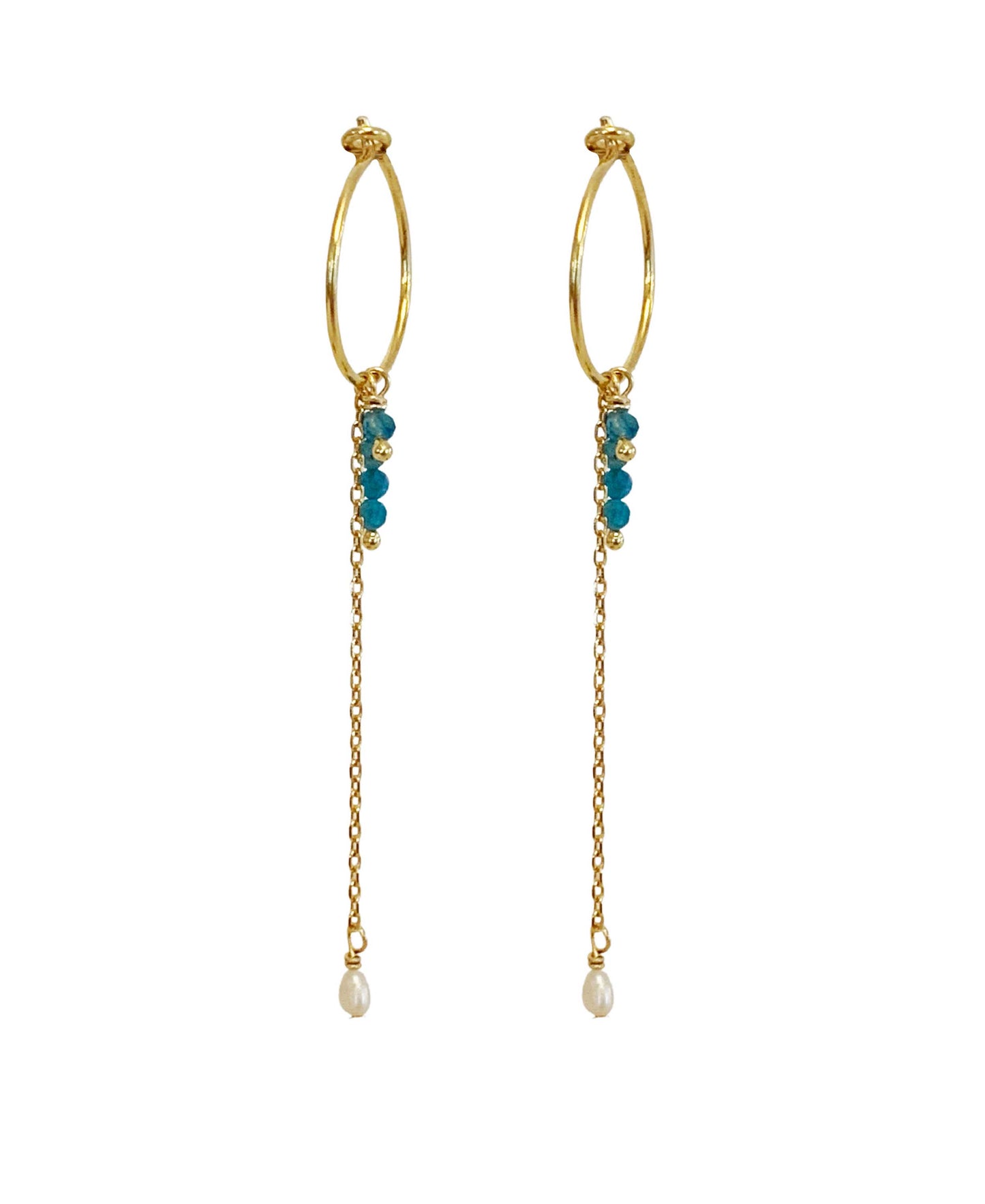 Zenithra earrings in — earrings in 18k gold-plated 925 sterling silver
