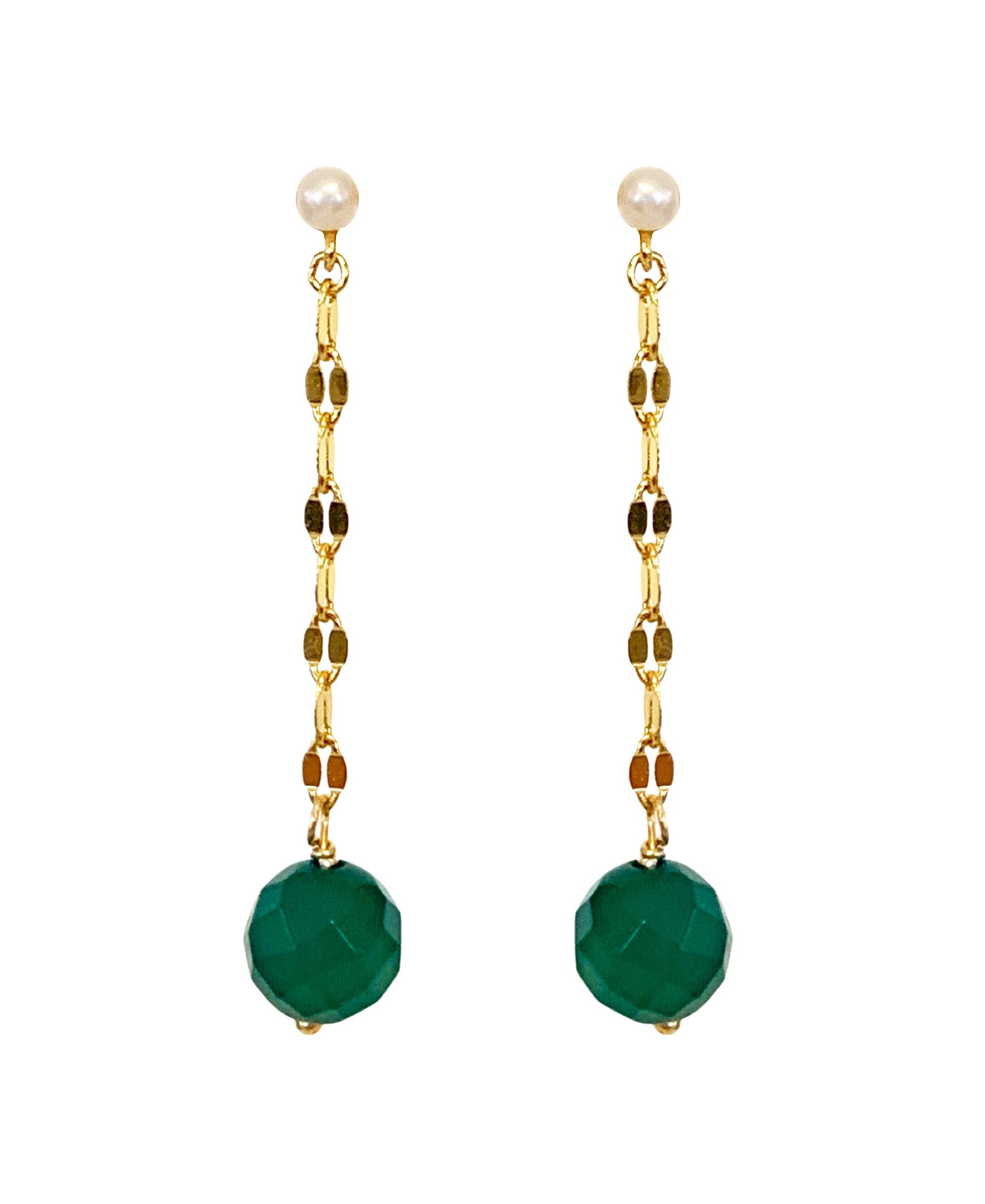 Jovira earrings in  — earrings in 18k gold-plated 925 sterling silver, freshwater pearls