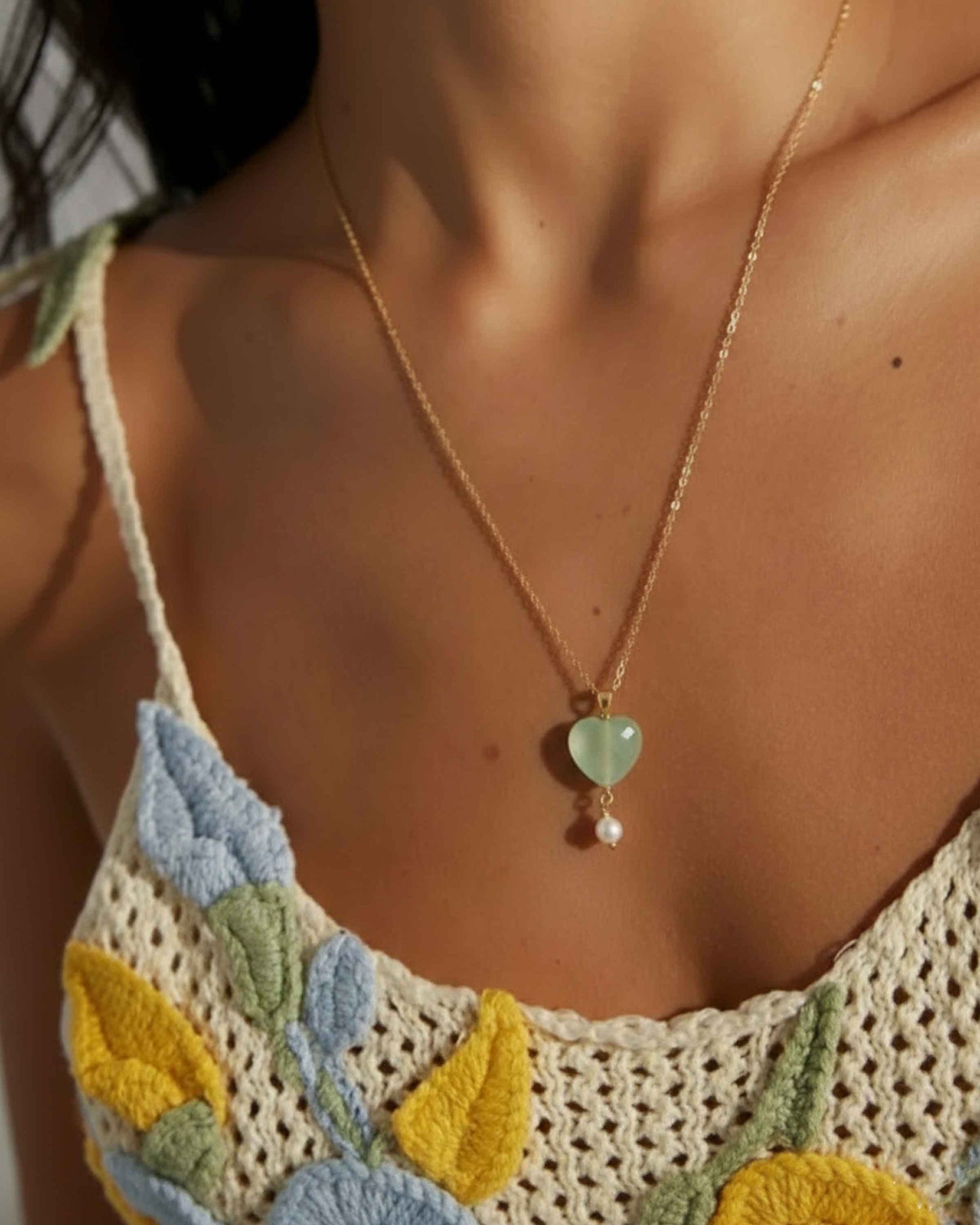 Aura Heart Aventurine Necklace
