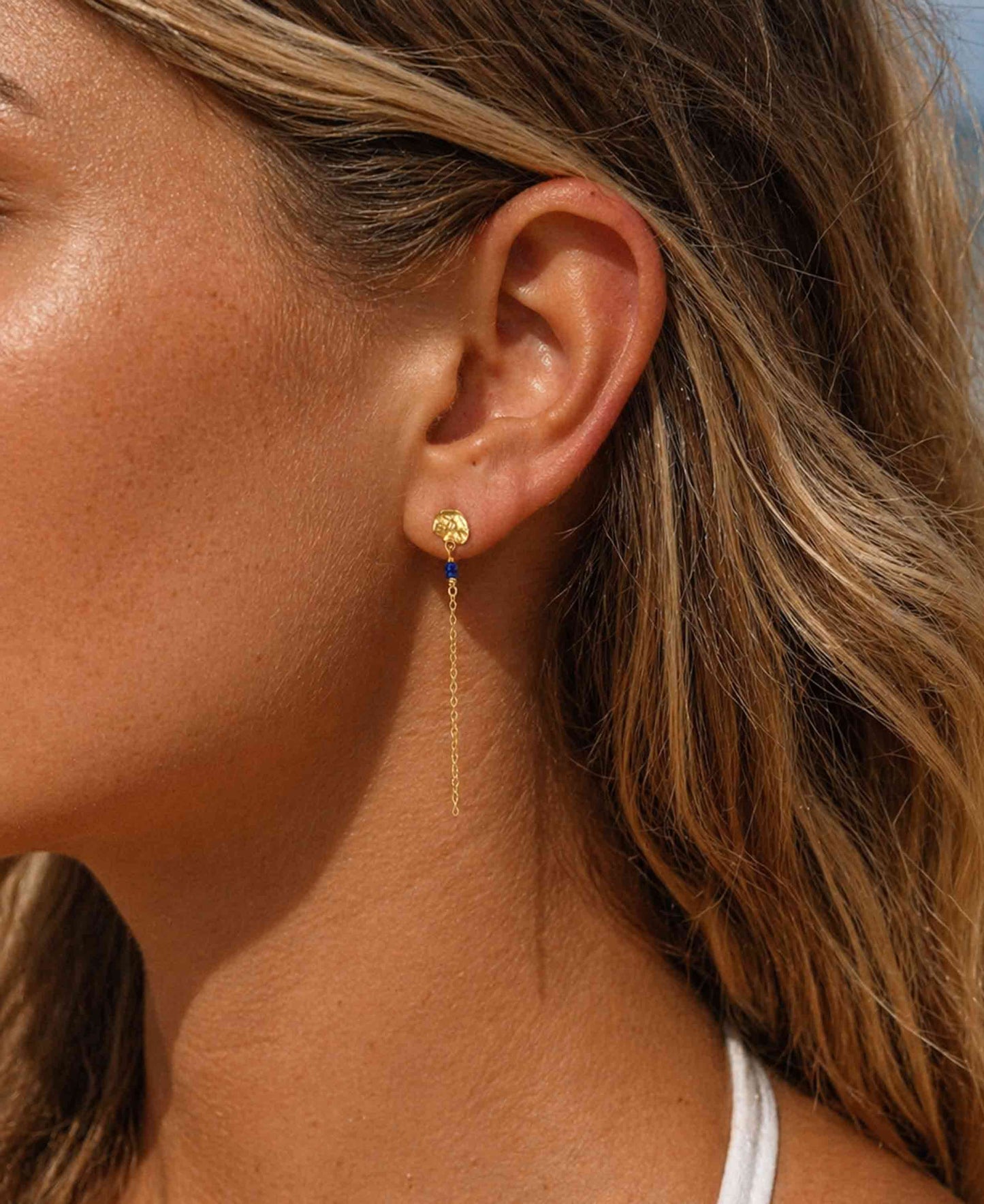 Honey drop chain earrings