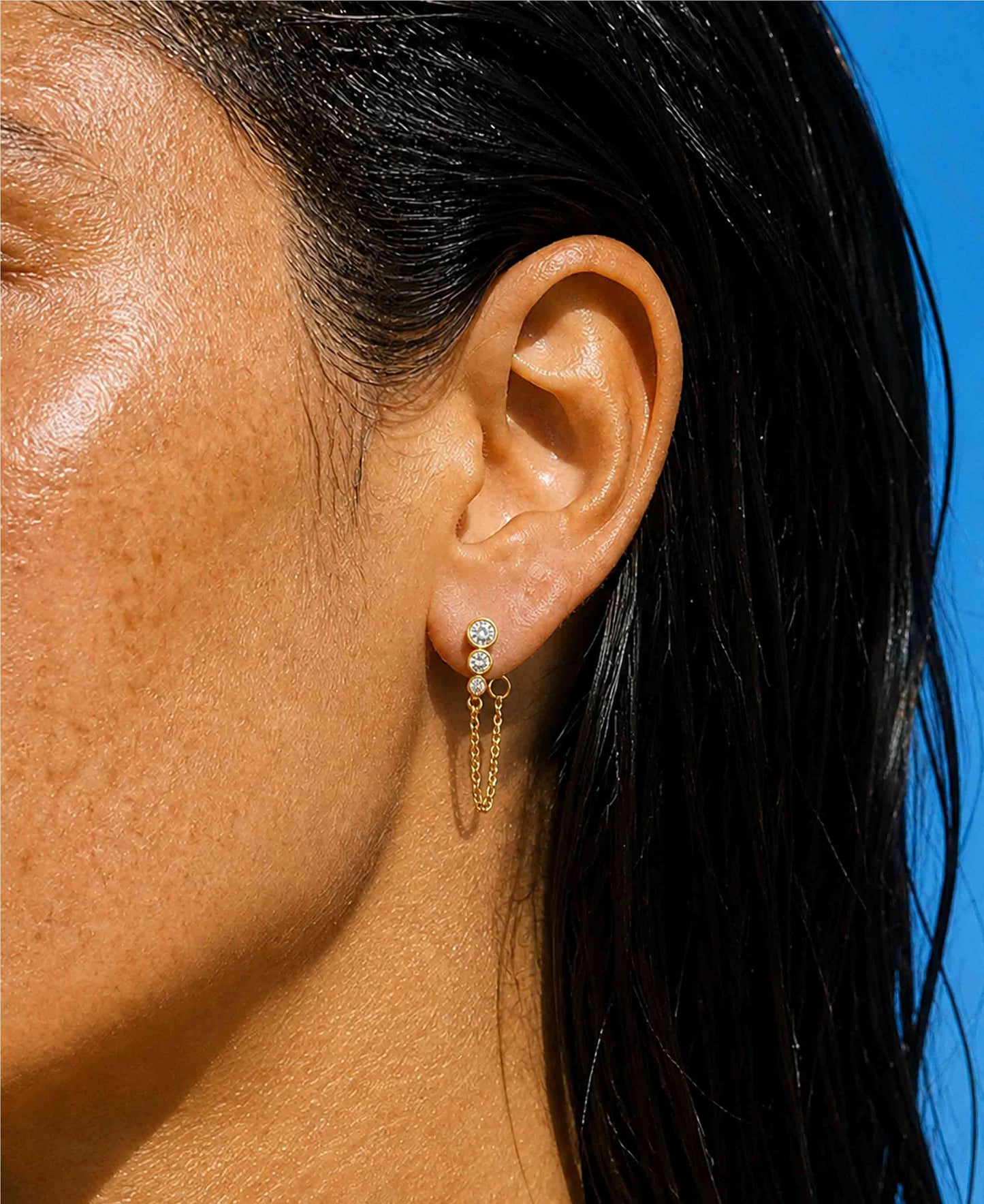 Lyra chain earrings
