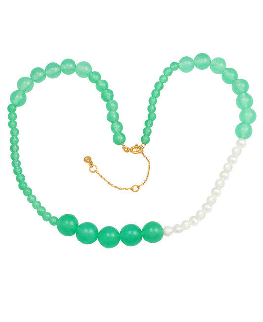 Mia necklaces in  — jewellery in 18k gold-plated 925 sterling silver, freshwater pearls