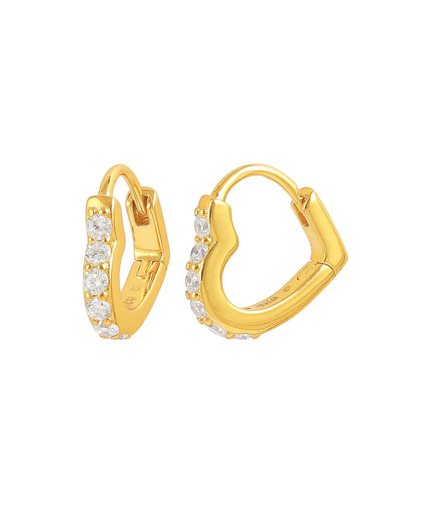 Freya hoops — gold, silver earrings in gold-plated 925 sterling silver