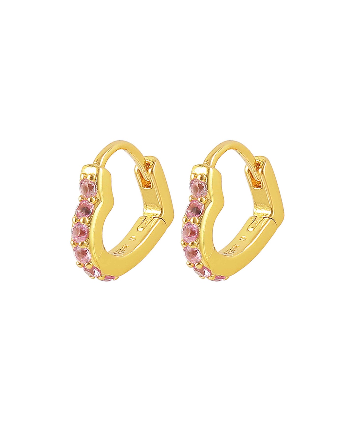 Freya hoops — gold, silver earrings in gold-plated 925 sterling silver