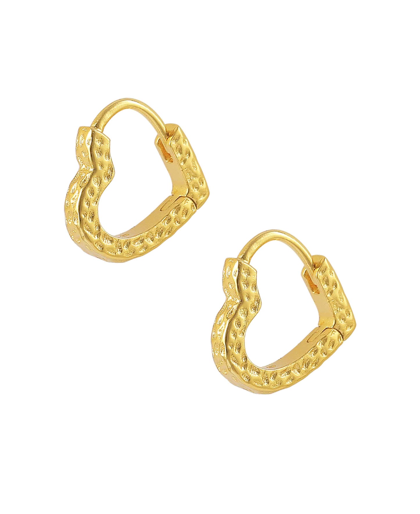 Freya hoops — gold, silver earrings in gold-plated 925 sterling silver