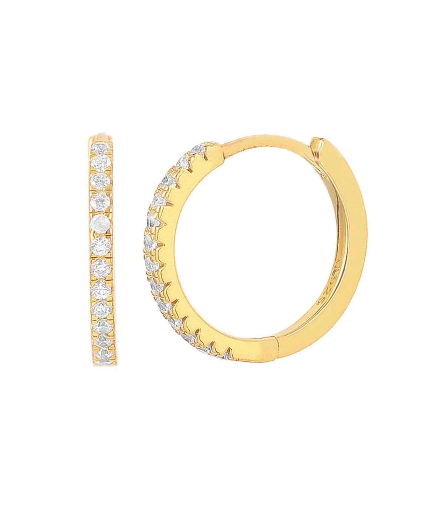 Esta big earrings — gold, silver earrings in gold-plated 925 sterling silver