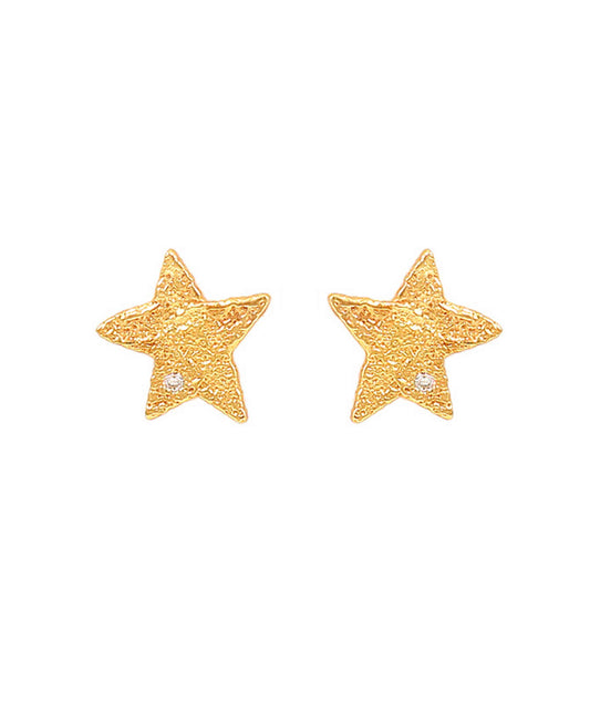 Astra earrings — gold, silver earrings in 18k gold-plated 925 sterling silver