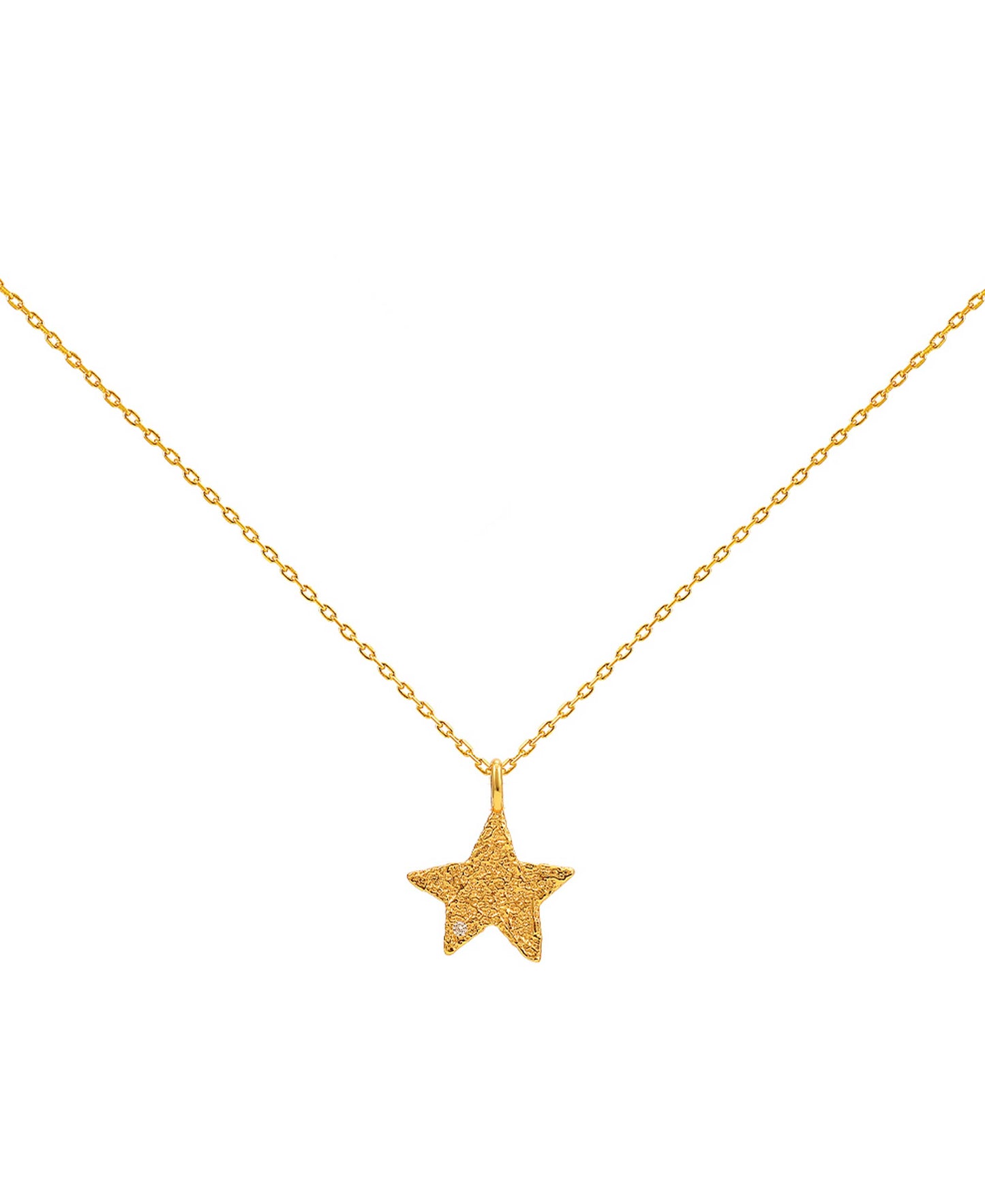 Astra necklace — gold, silver necklace in 18k gold-plated 925 sterling silver