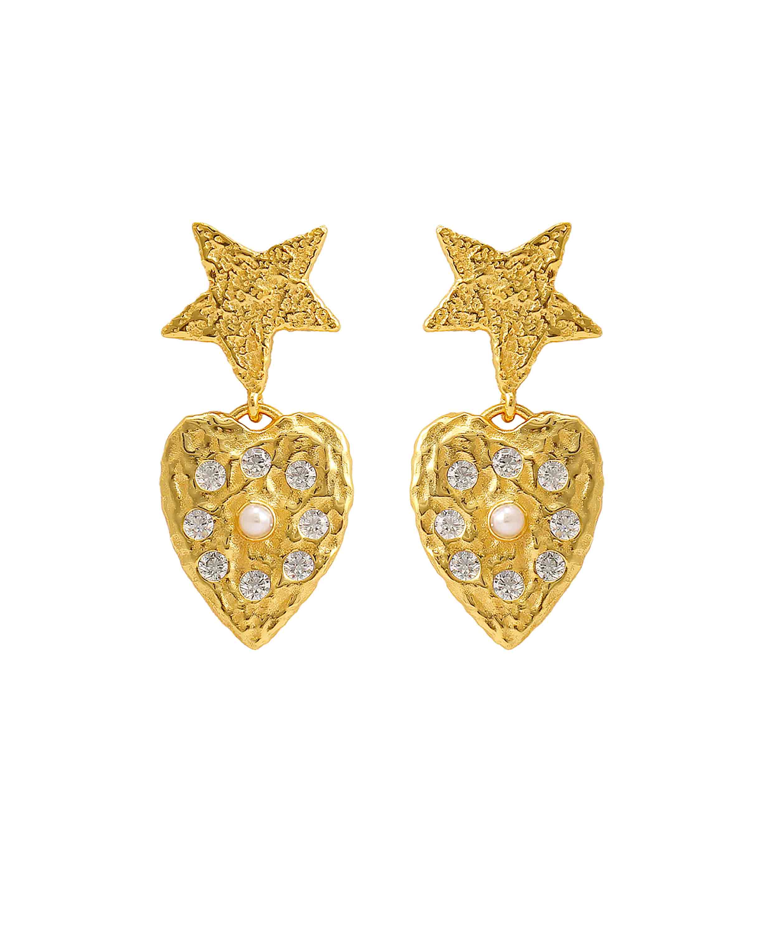 Lucia Star Earrings 18k Gold plated Sterling Silver Hultquist lucia-star-earrings-18k-gold-plated-sterling-silver-hultquist