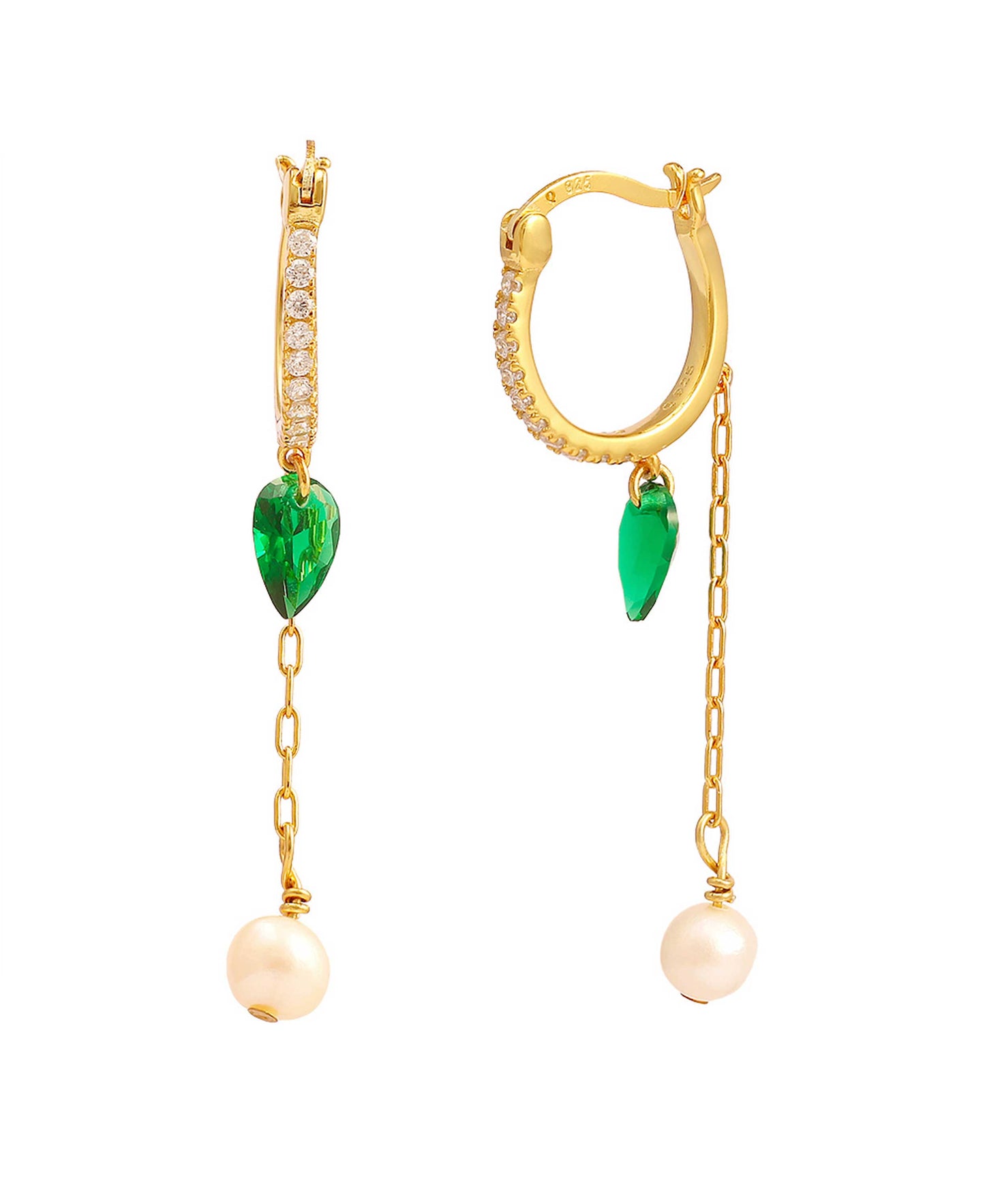 Remi earrings — gold, silver earrings in 18k gold-plated 925 sterling silver