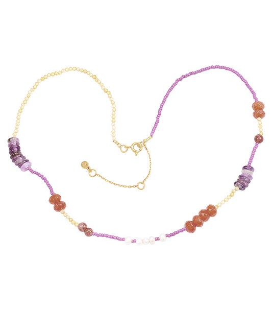 Elsie necklace — gold, silver necklace in 18k gold-plated 925 sterling silver