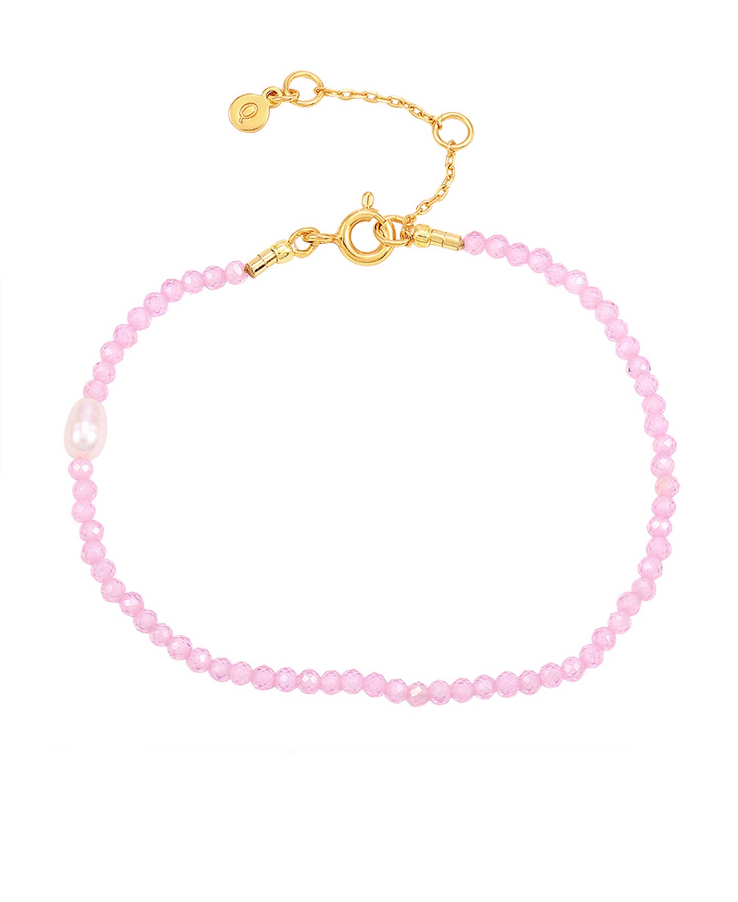 Myla bracelet — gold, silver, pearl bracelet in 18k gold-plated 925 sterling silver, freshwater pearls