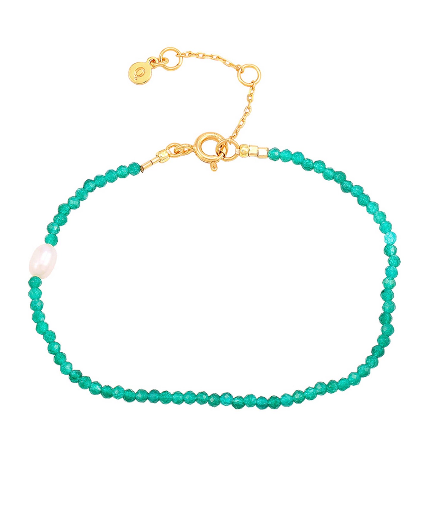 Ruth bracelet — gold, silver, pearl bracelet in 18k gold-plated 925 sterling silver, freshwater pearls