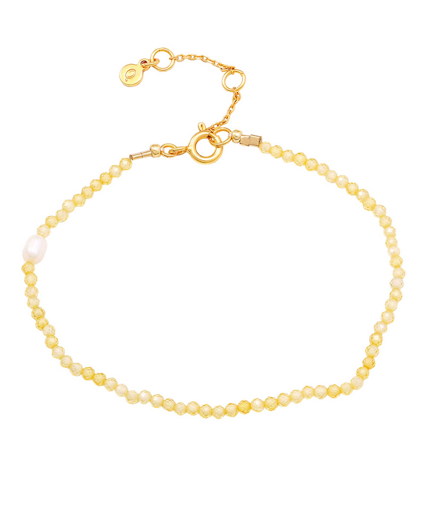 Layla bracelet — gold, silver, pearl bracelet in gold-plated 925 sterling silver, freshwater pearls