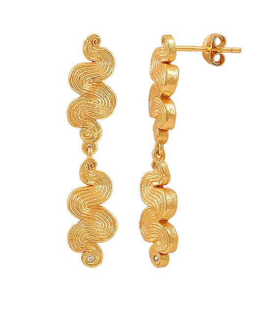 Audrey double earrings in  — earrings in gold-plated 925 sterling silver