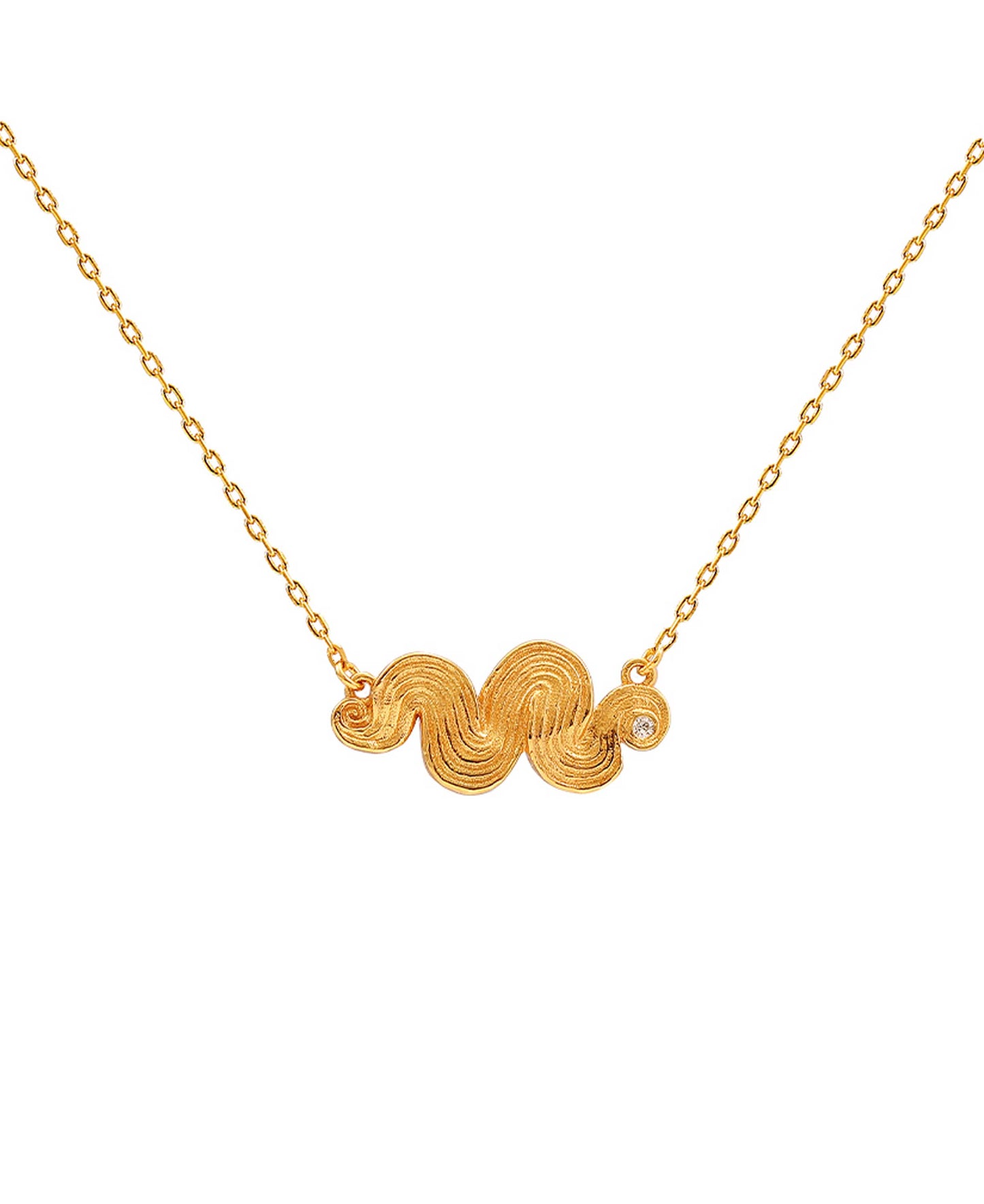 Audrey necklace — gold, silver necklace in gold-plated 925 sterling silver