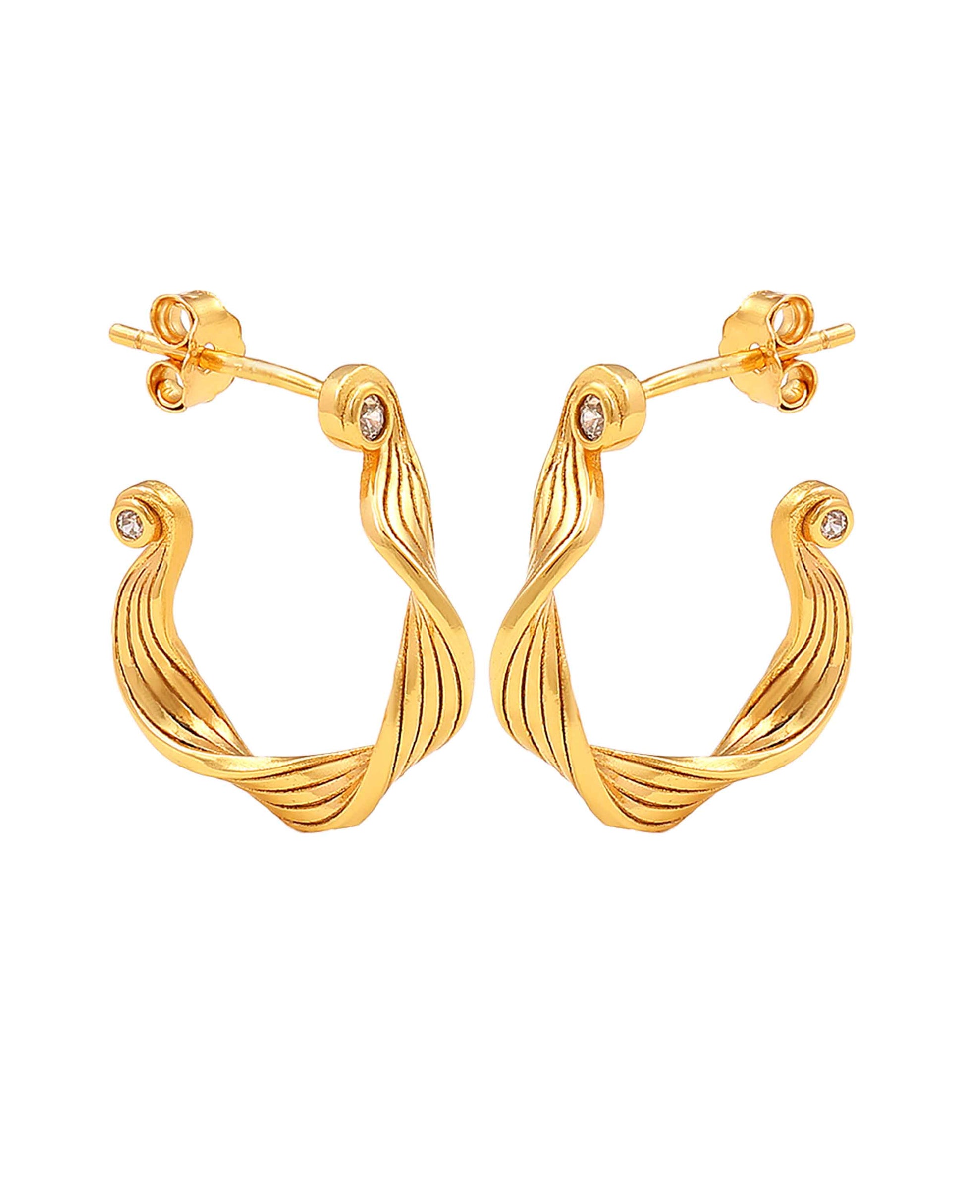 Audrey hoops in  — earrings in gold-plated 925 sterling silver