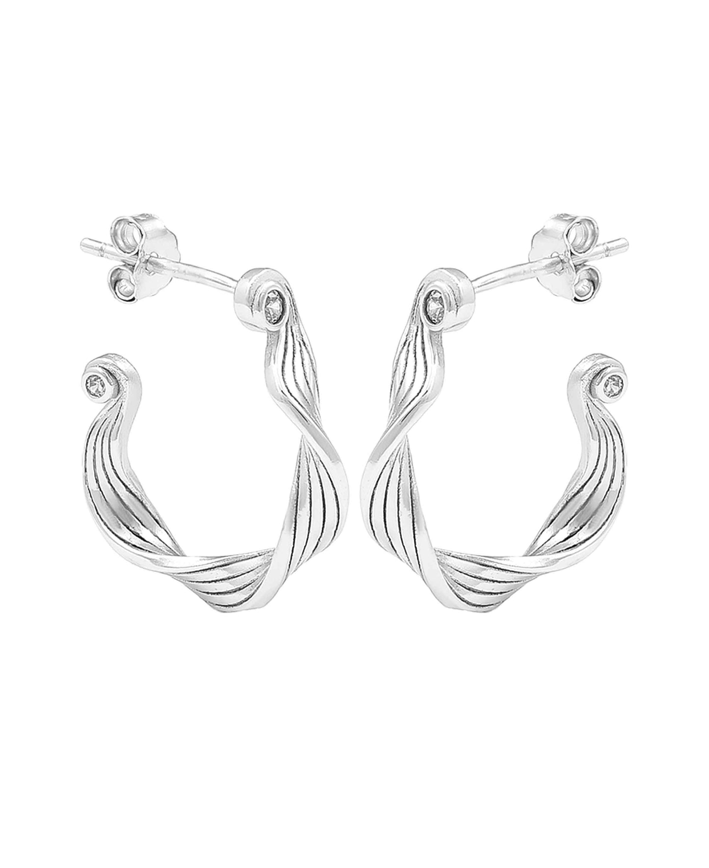 Audrey hoops in — earrings in 925 sterling silver