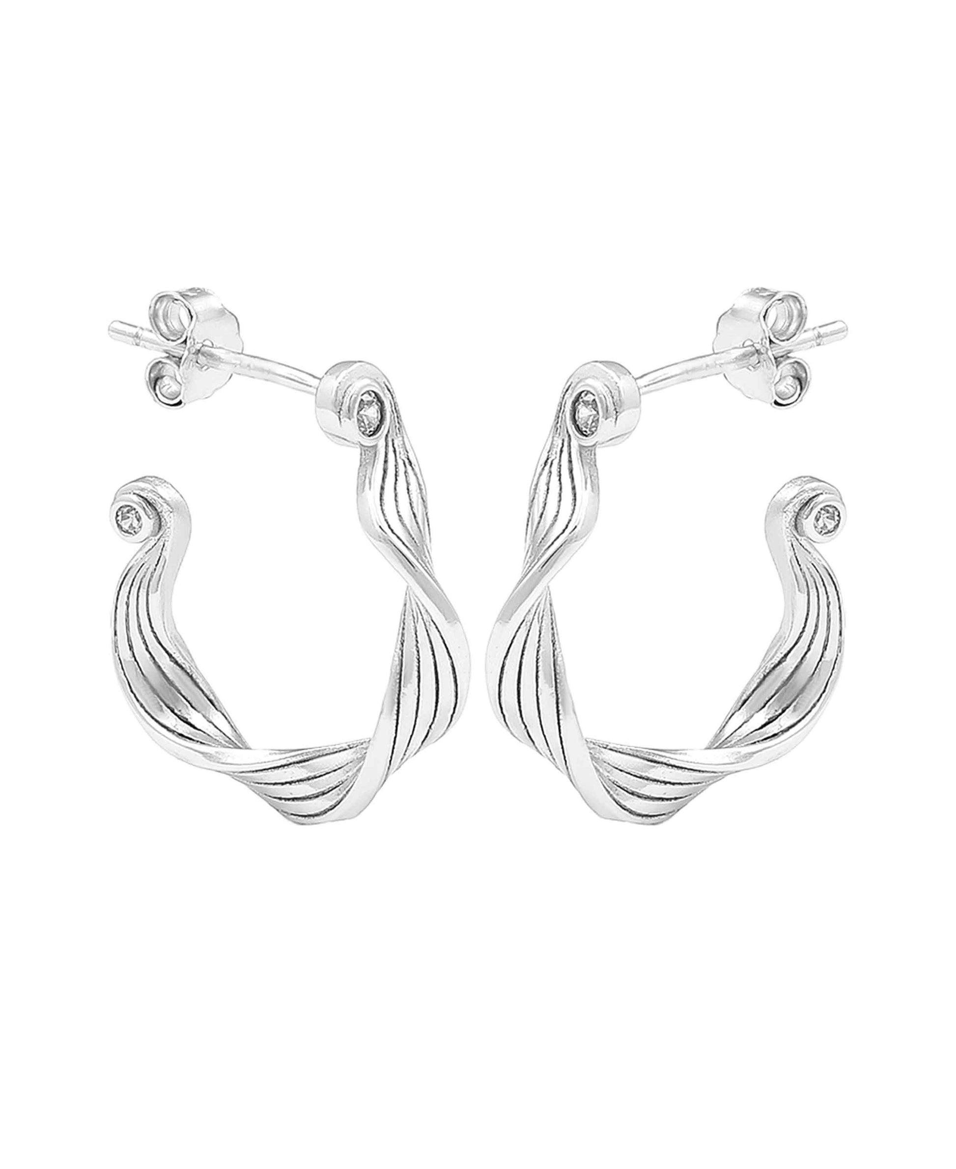 Audrey hoops in  — earrings in 925 sterling silver