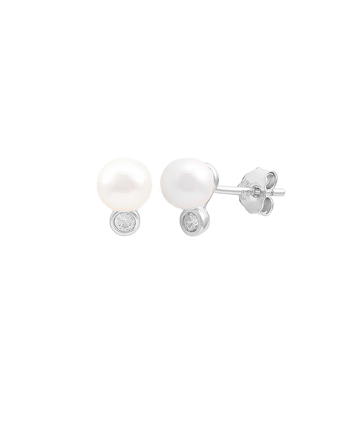 Harper pearl earrings in — earrings in 925 sterling silver, freshwater pearls
