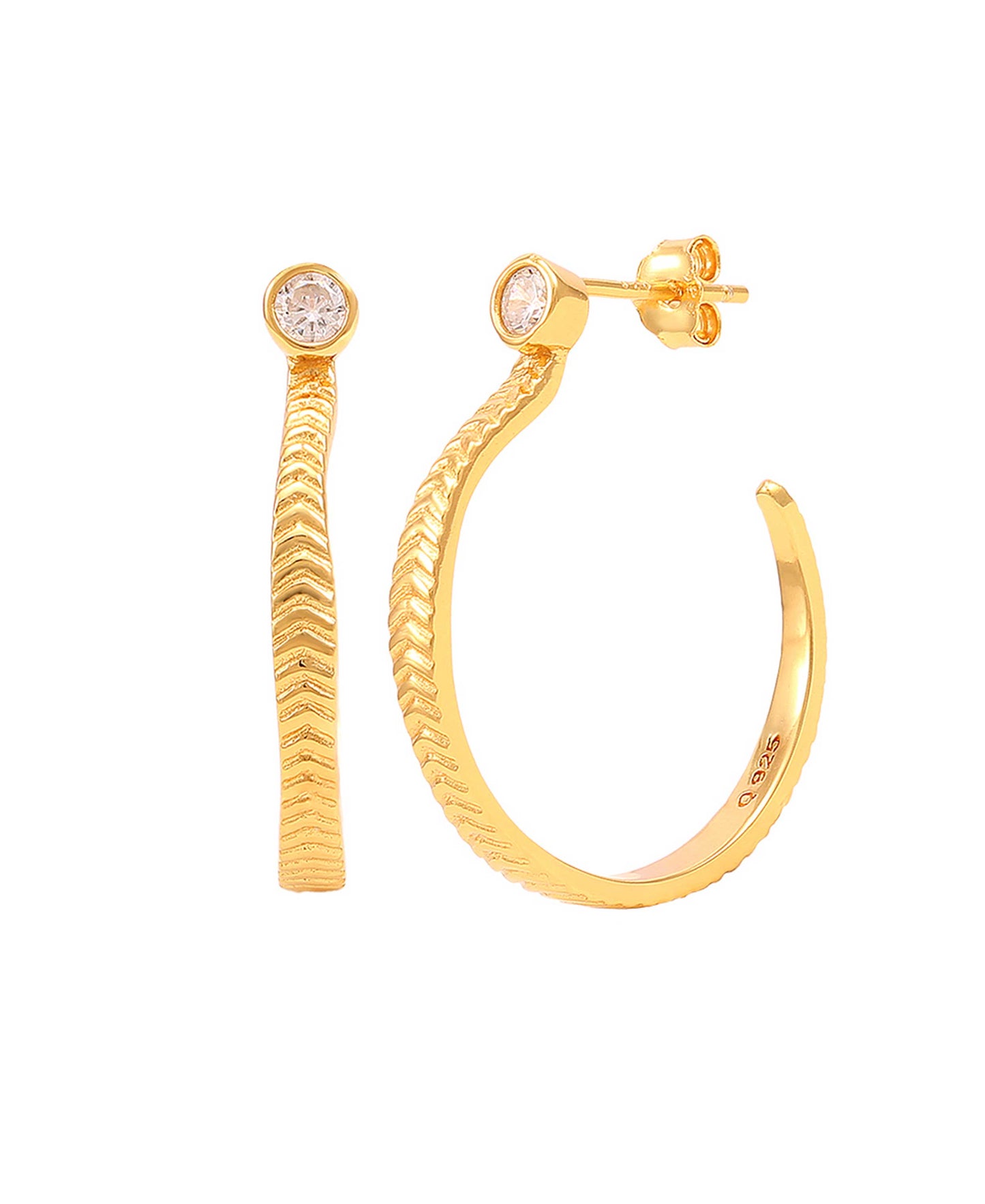 Veli earrings in  — earrings in gold-plated 925 sterling silver