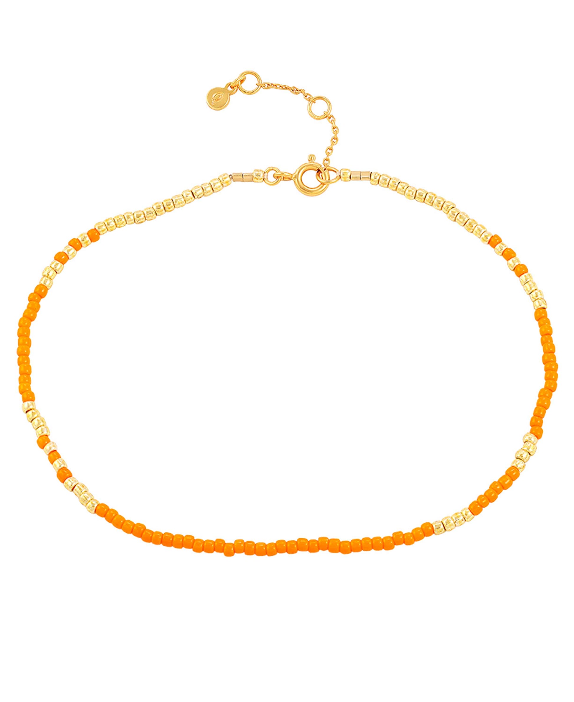 Orange Mila anklet in  — anklet in gold-plated 925 sterling silver