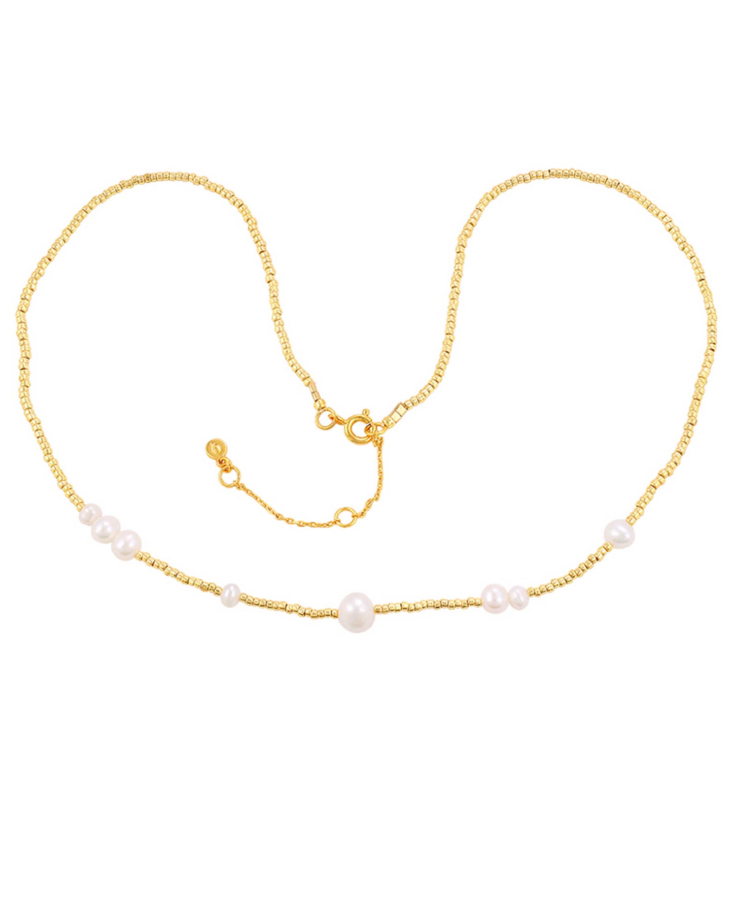 Aria necklace in  — necklace in gold-plated 925 sterling silver, freshwater pearls