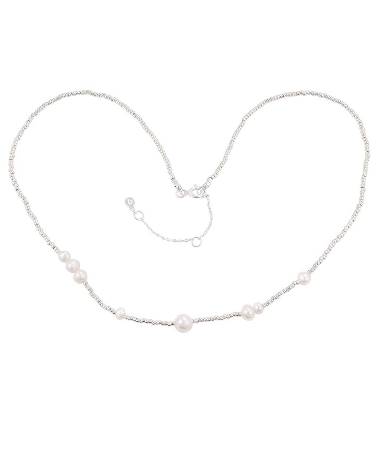 Aria necklace in — necklace in 925 sterling silver, freshwater pearls