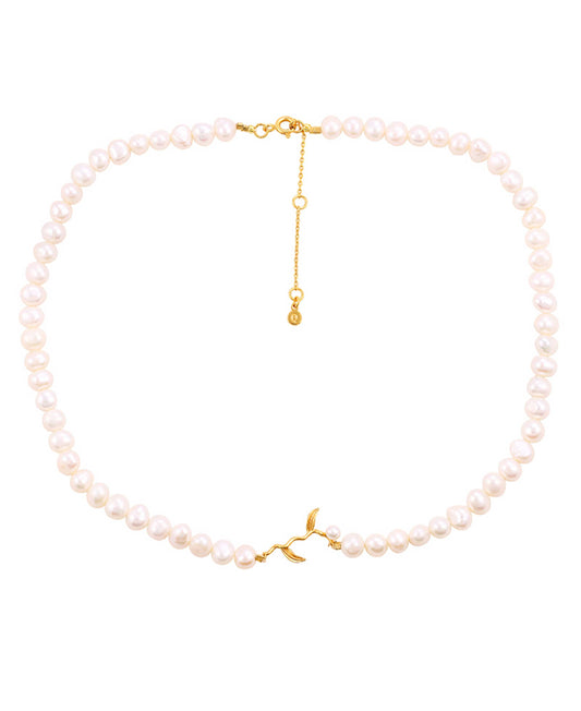 Marigold pearl necklace