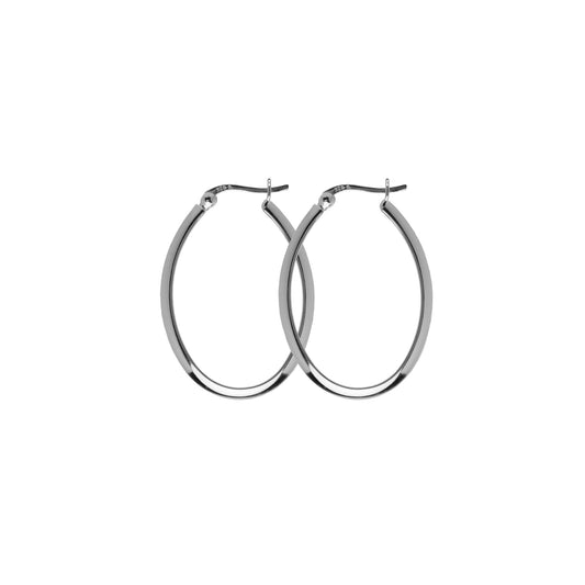 Classic Augusta hoops — silver earrings in 925 sterling silver