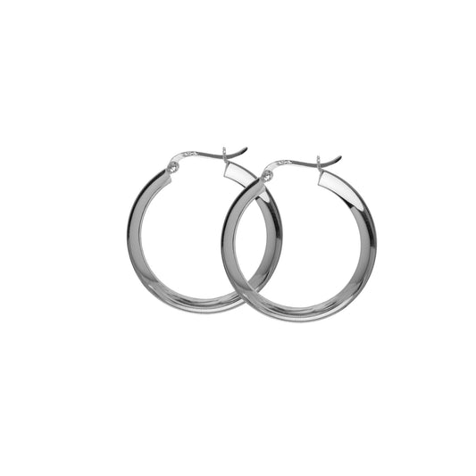 Classic Annabella hoops — silver earrings in 925 sterling silver