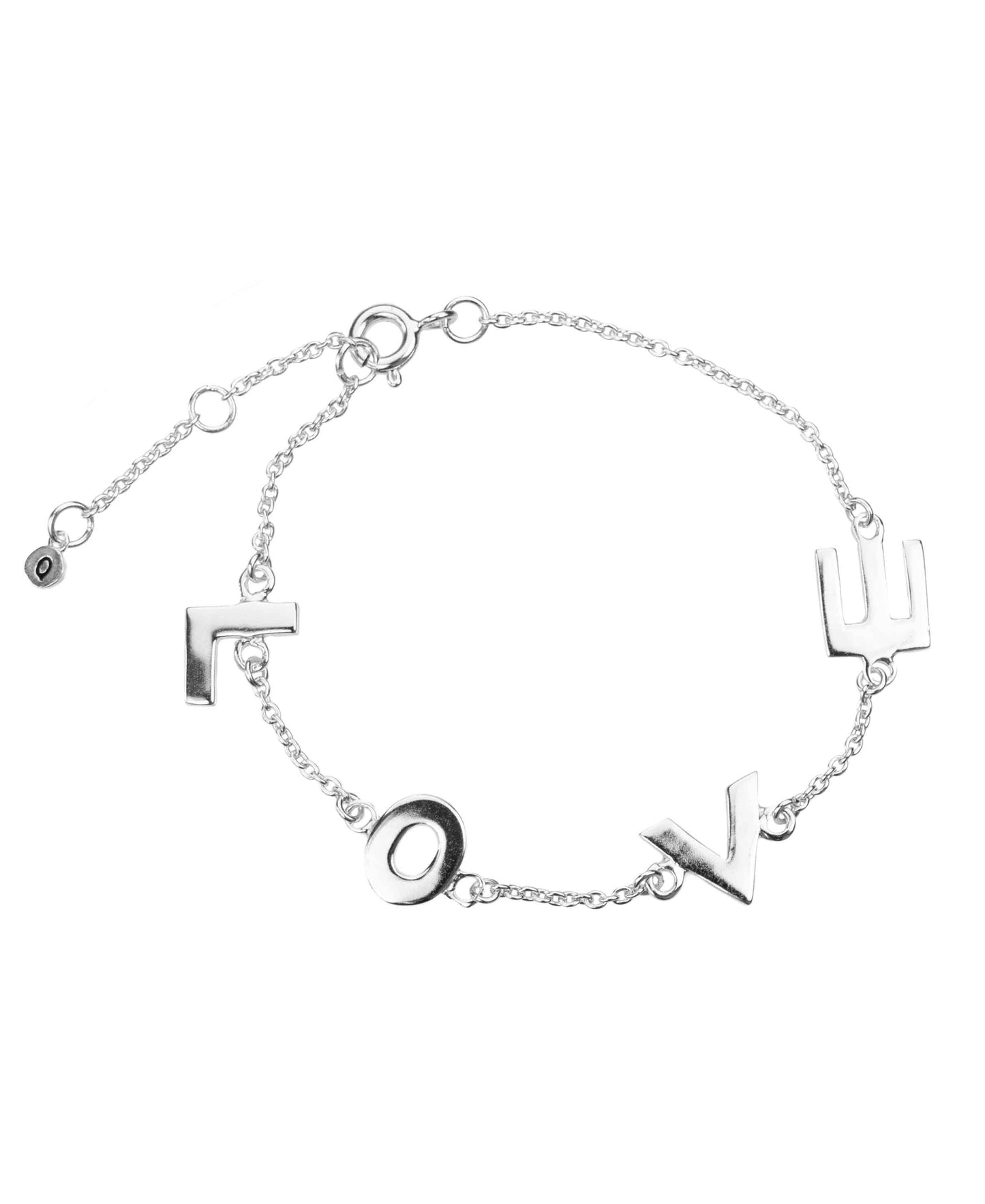 Love bracelet — silver bracelet in 925 sterling silver
