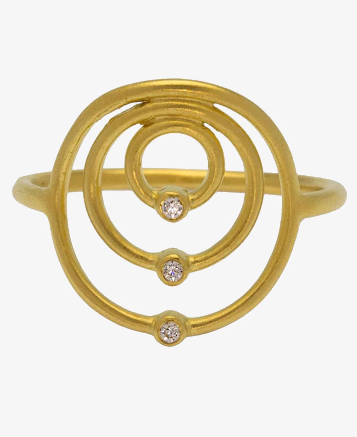 Rings in water ring in — ring in gold-plated 925 sterling silver