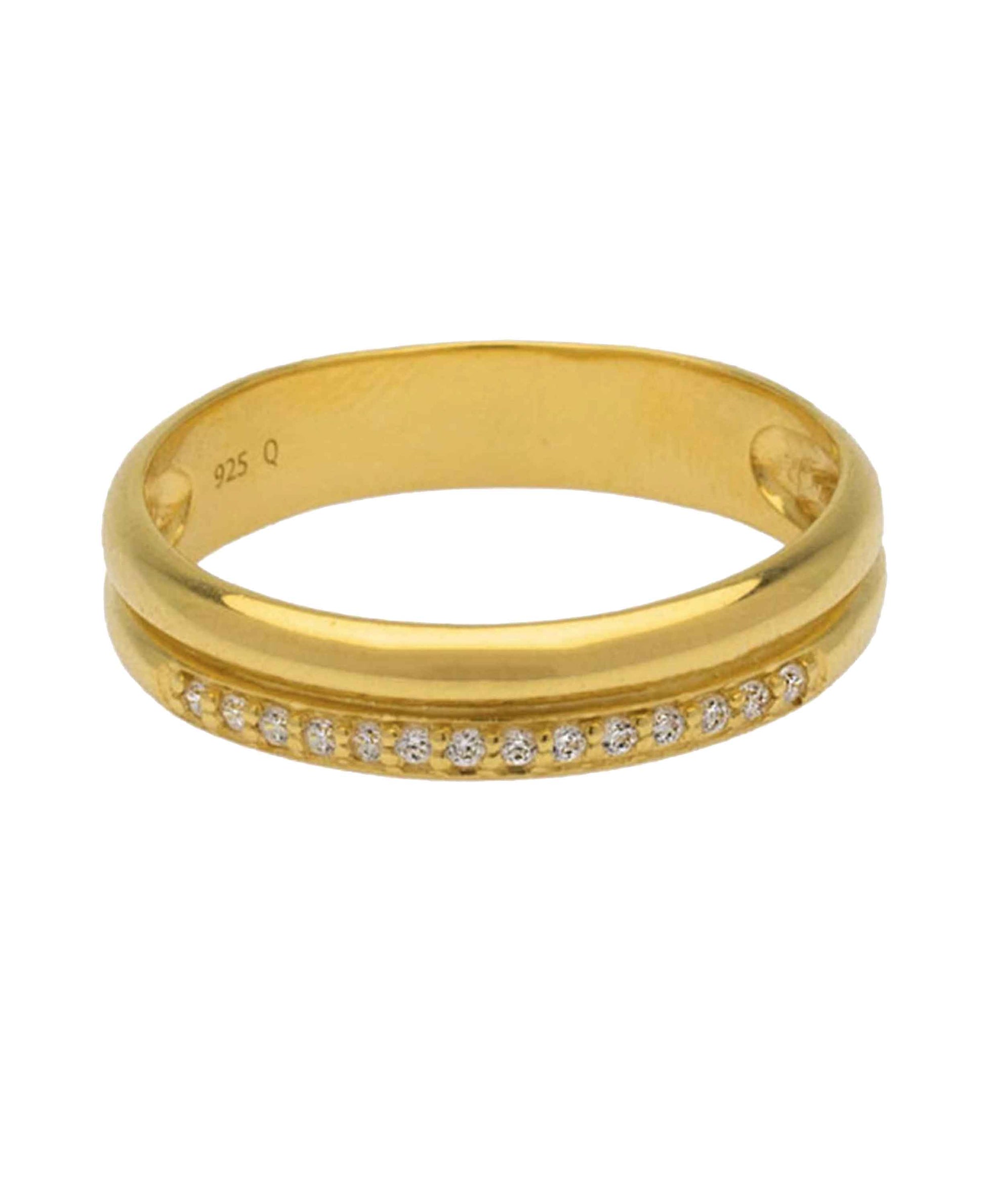 Classic Aleena Ring — gold, silver ring in 18k gold-plated 925 sterling silver