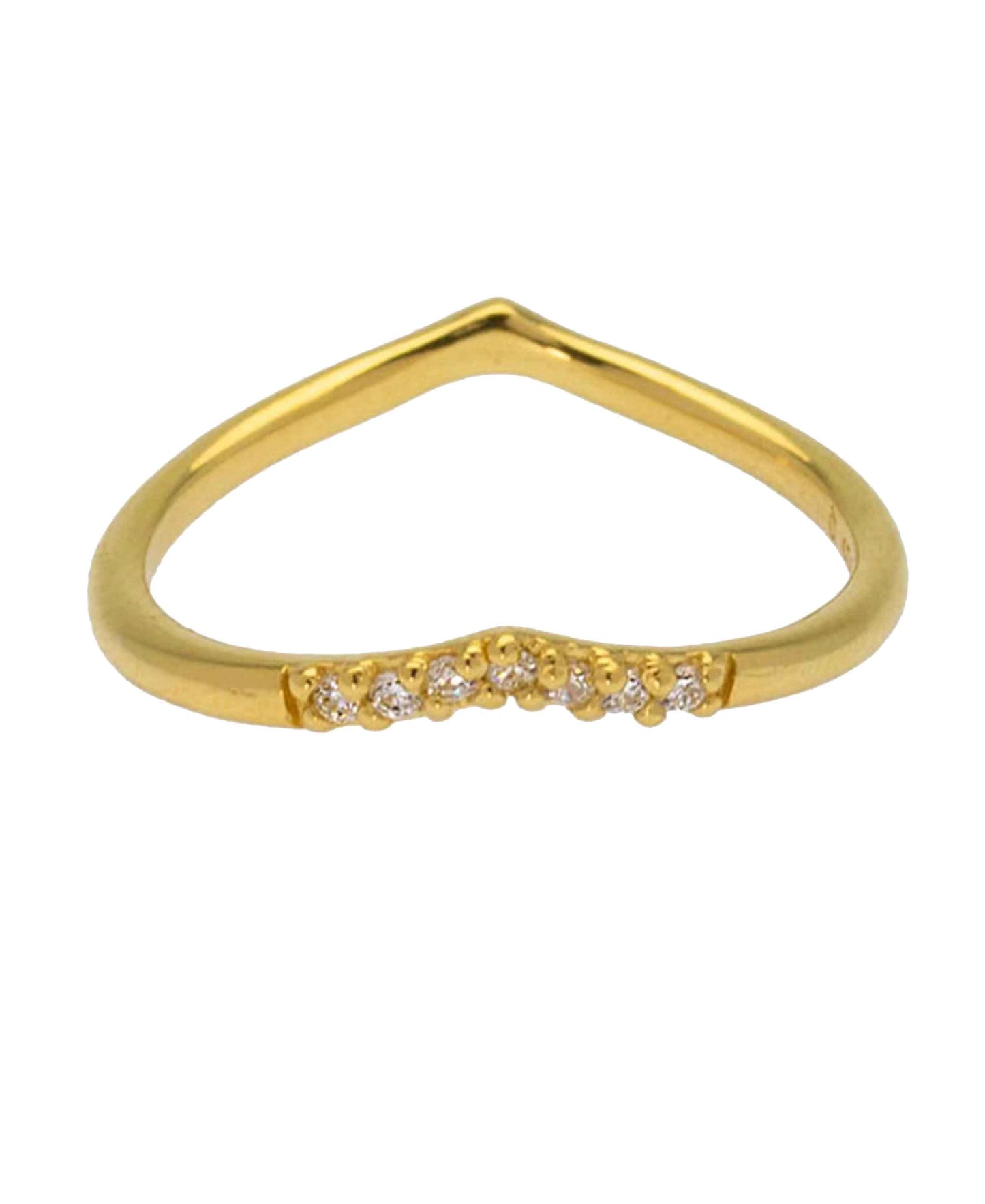Classic Adelina ring in — ring in 18k gold-plated 925 sterling silver