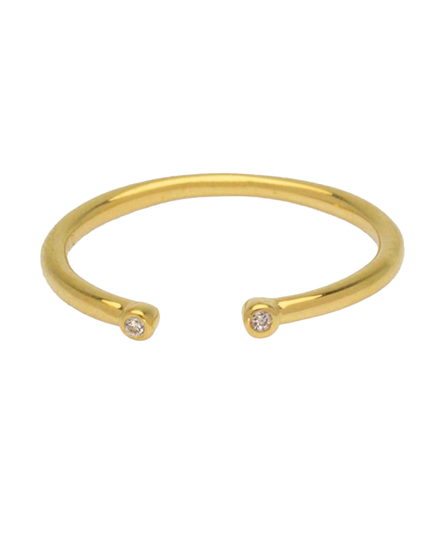 Classic Amilia ring in — ring in gold-plated 925 sterling silver