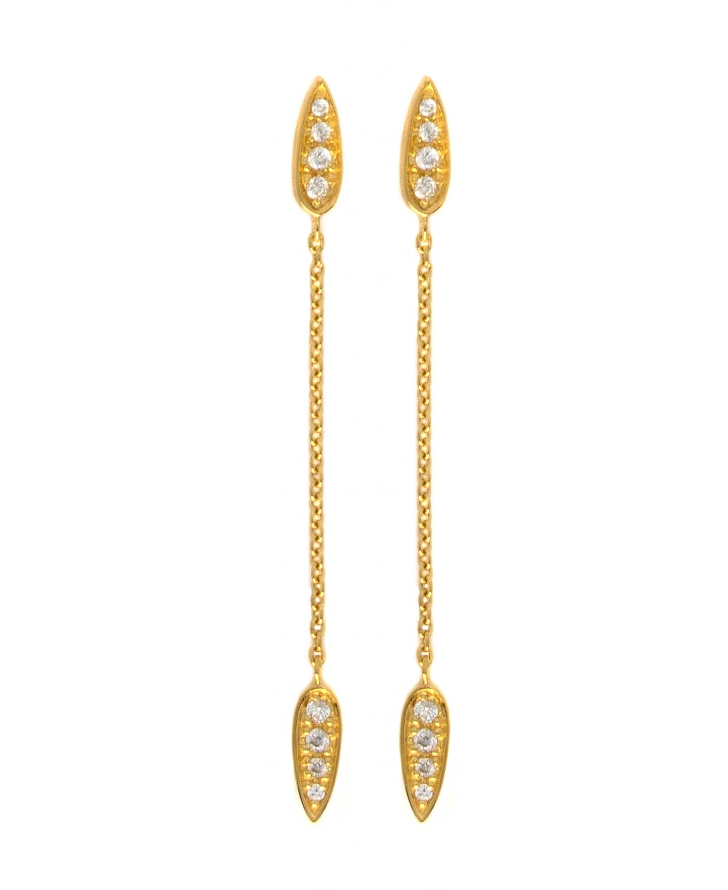 Clara earrings in — earrings in 18k gold-plated 925 sterling silver