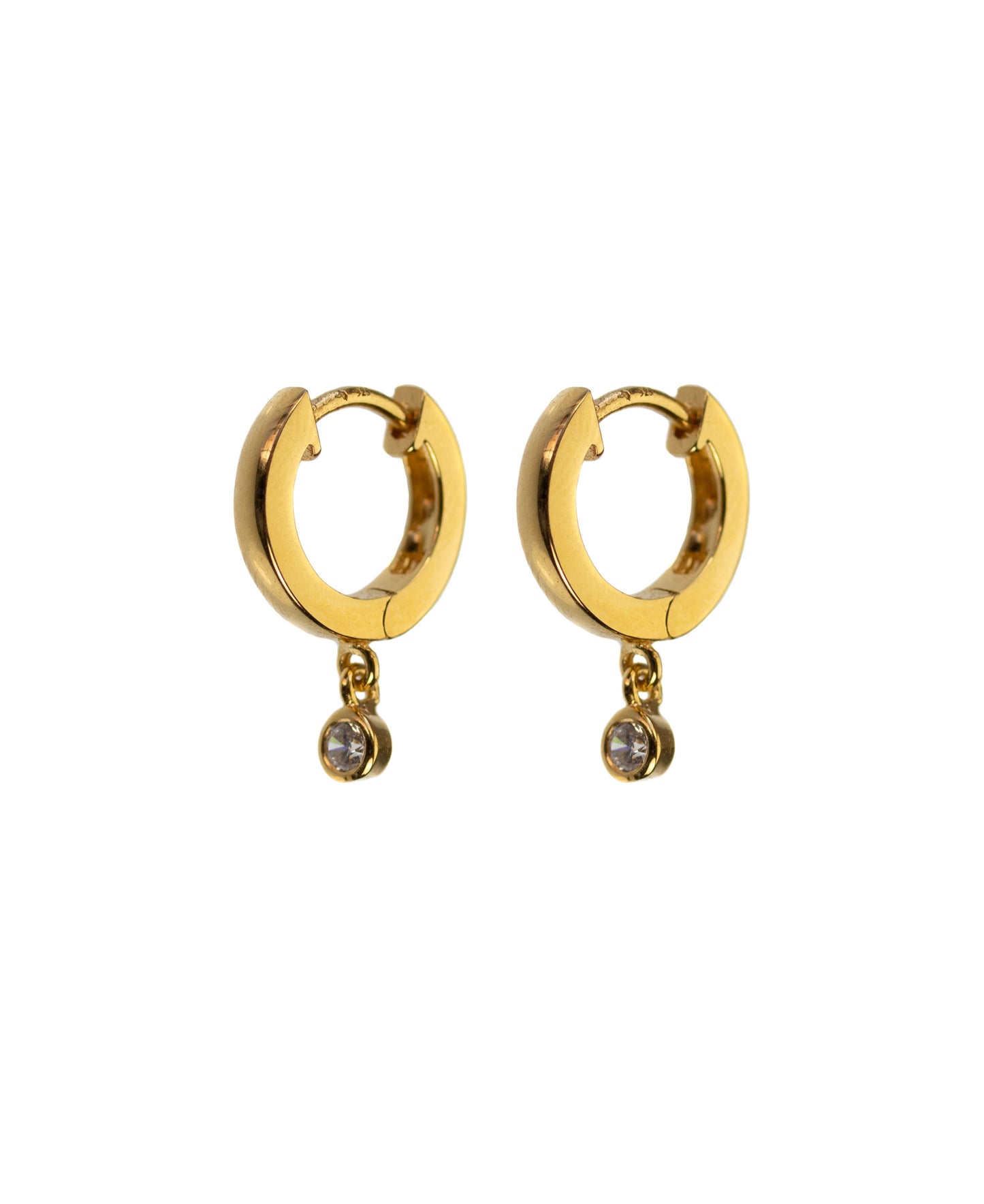 Edina hoops in — earrings in 18k gold-plated 925 sterling silver
