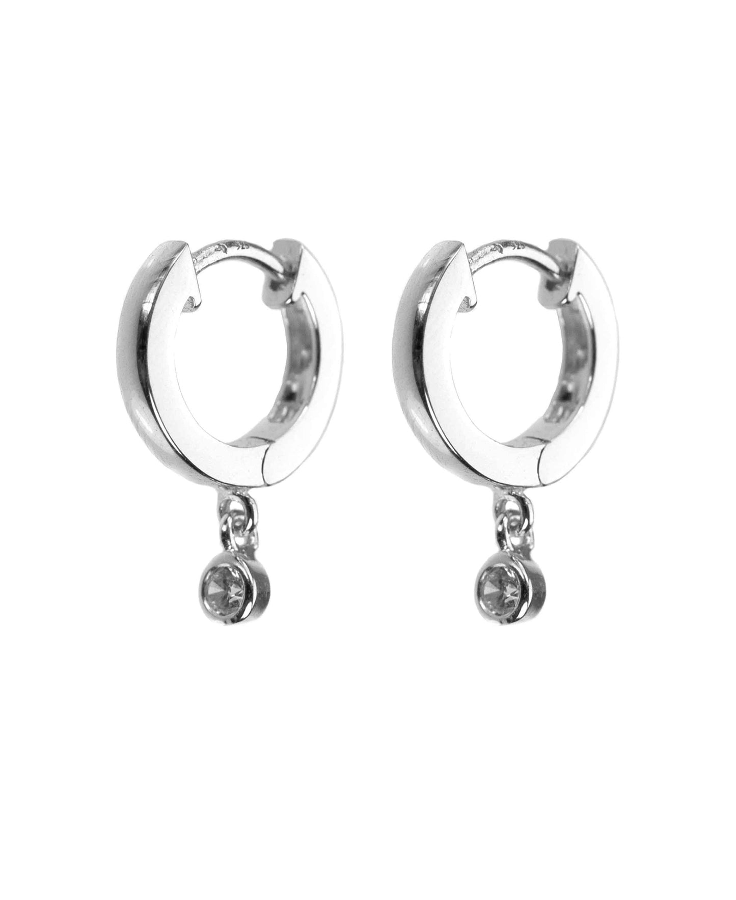 Edina hoops — silver earrings in 925 sterling silver
