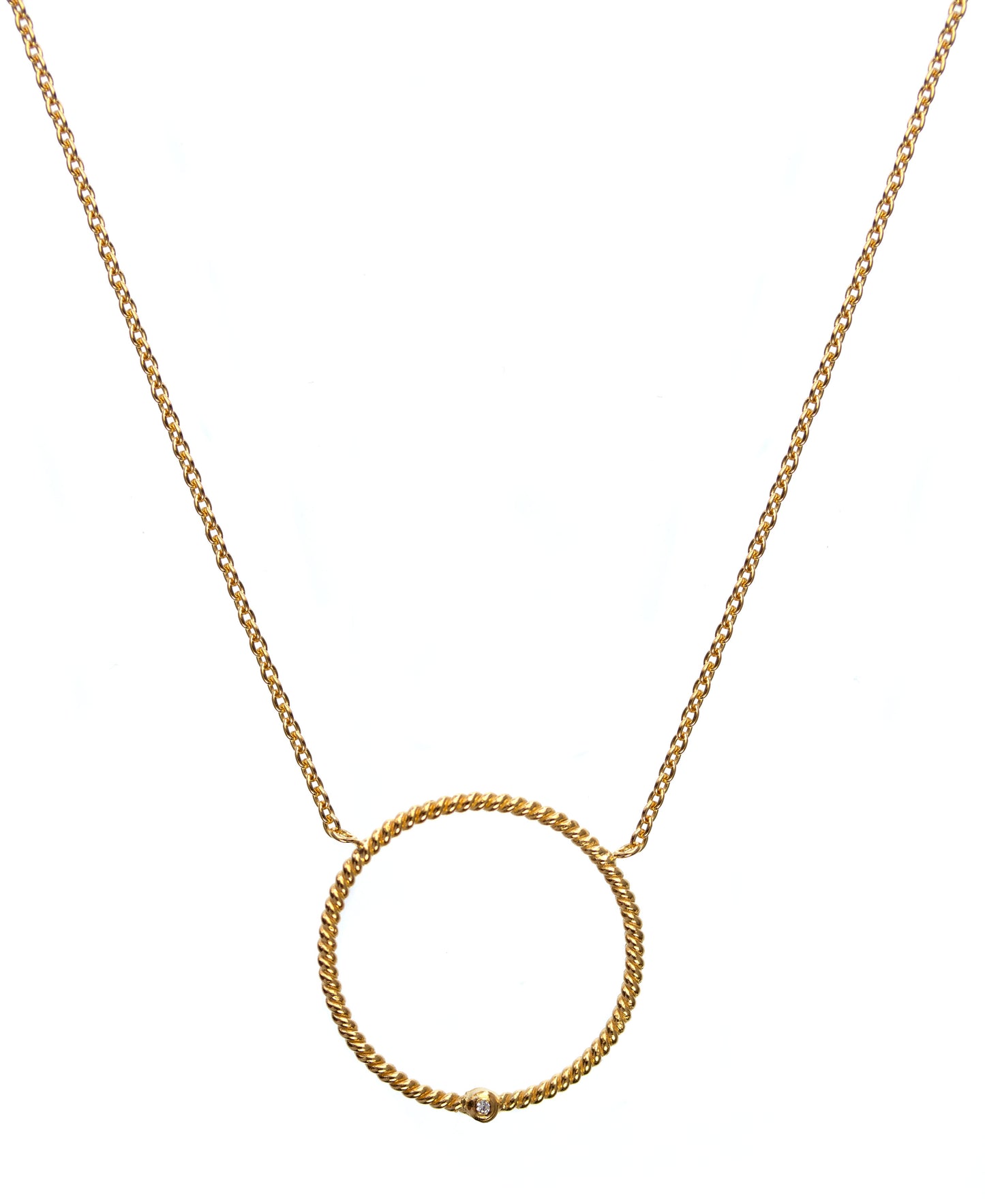 Eloise necklace — gold, silver necklace in 18k gold-plated 925 sterling silver