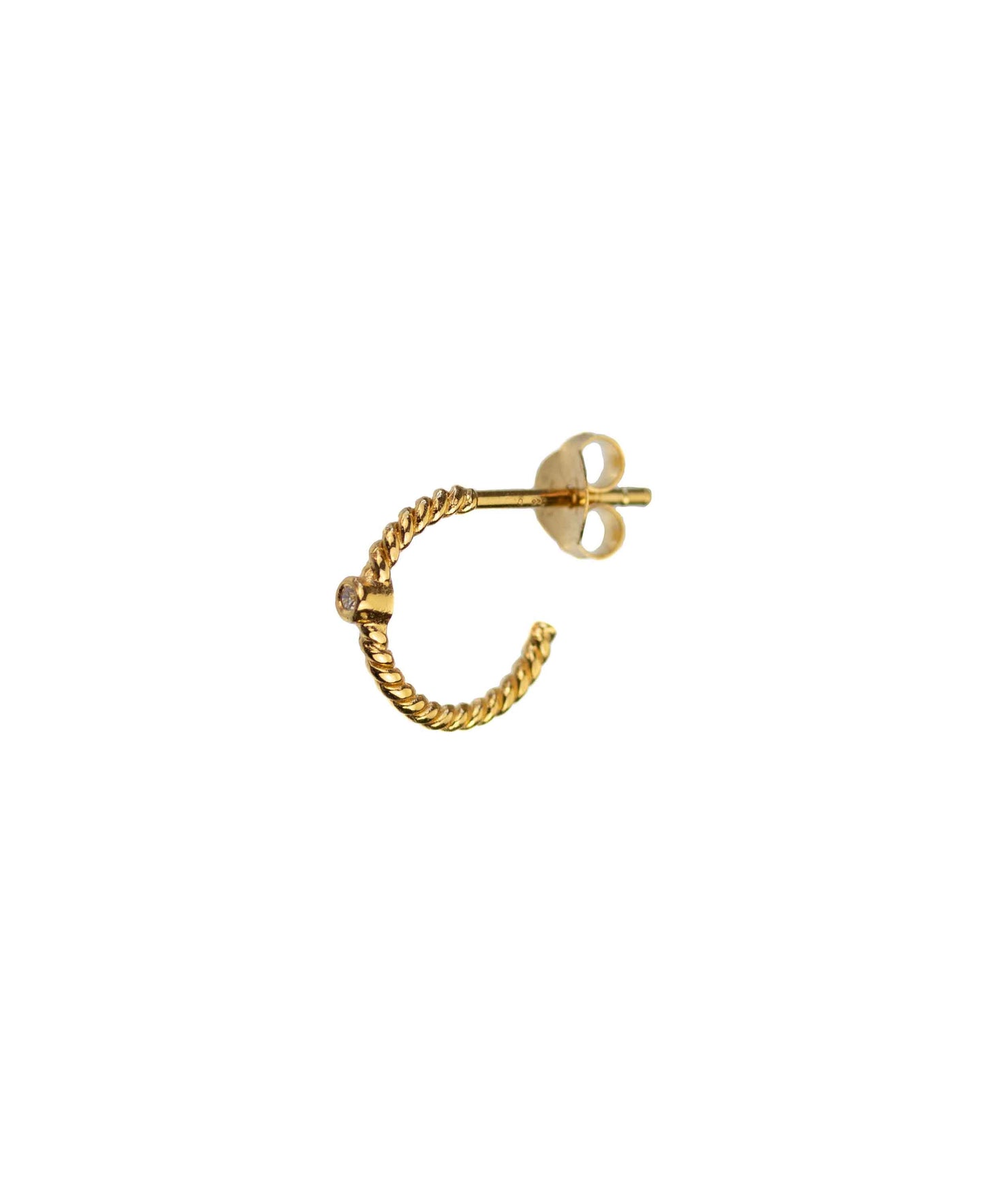 Eloise hoops — gold, silver earrings in 18k gold-plated 925 sterling silver