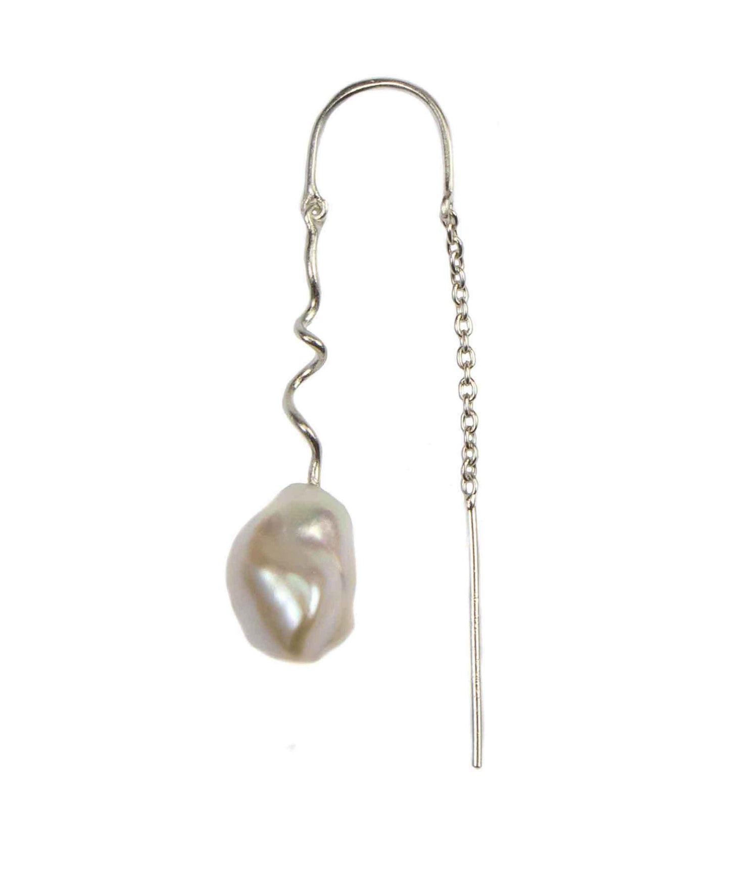 Dione earrings in — earrings in 925 sterling silver, freshwater pearls