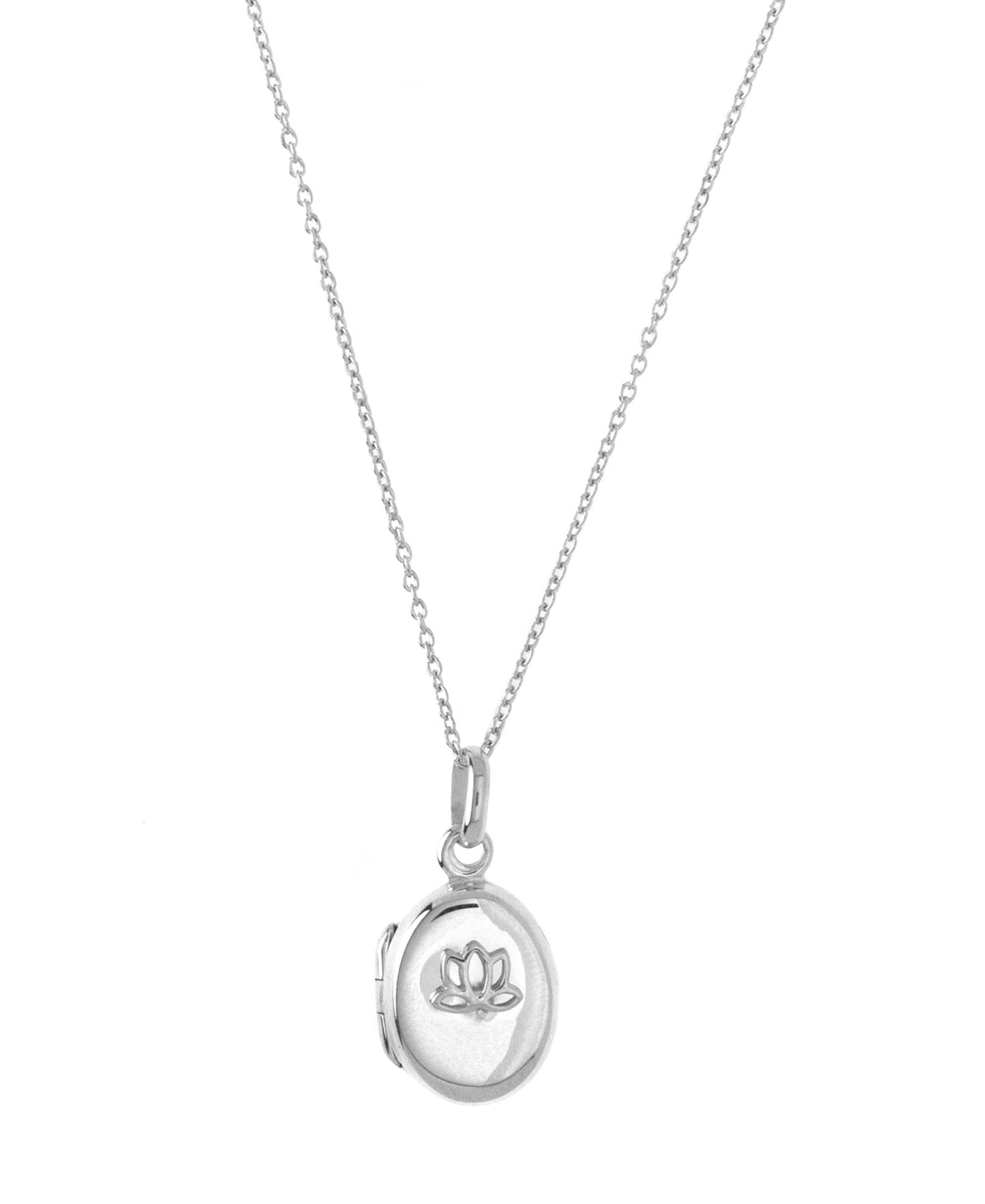 Lotus medallion necklace in — necklace in 925 sterling silver