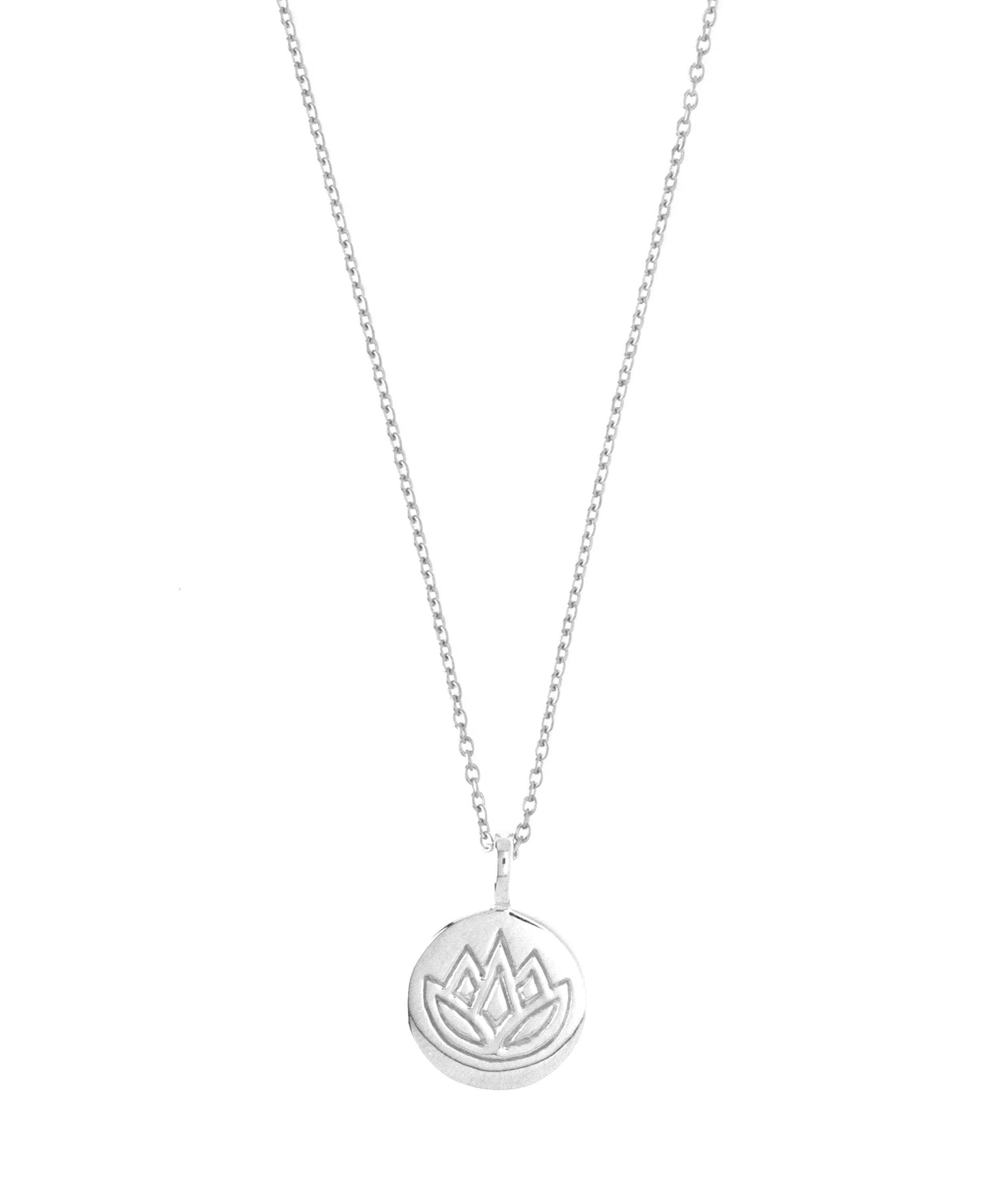 Lotus necklace in — necklace in 18k gold-plated 925 sterling silver