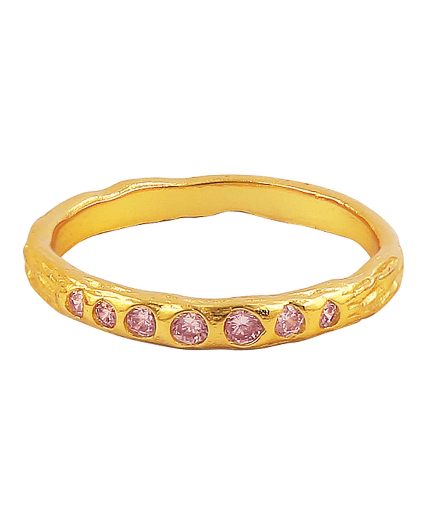 Varuna ring — gold, silver ring in gold-plated 925 sterling silver